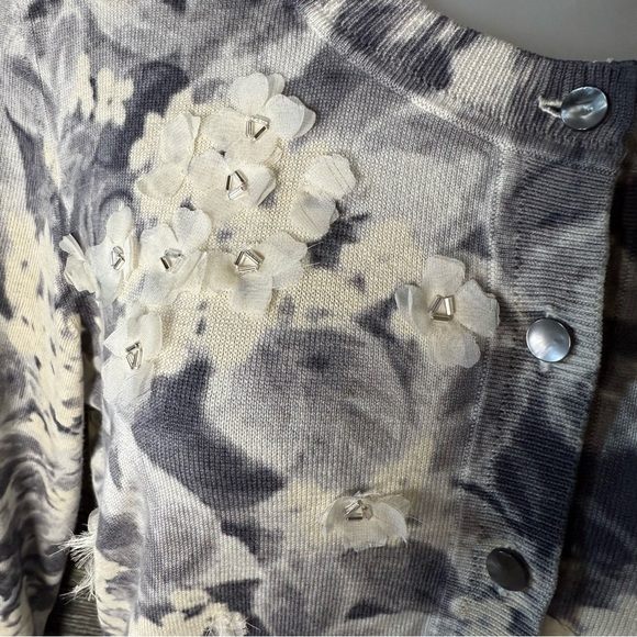 Talbots Petites Silk Blend Cardigan Mori Kei Elvin Enchanted Forest Fairy Size M - Picture 7 of 9